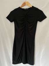 Nasty Gal bodycon black mini dress size 6