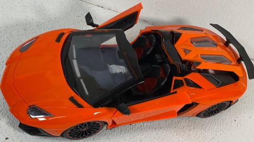 WonderPlay 27mhz 1:18 R/C Car W/Headlights & Opening Doors Orange Tested - Picture 4 of 8
