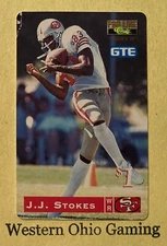 1995 Classic Pro Line Series II J.J. Stokes #30 $1.00 GTE Phone Card