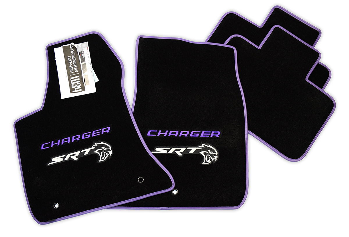 Ultimat By Lloyd Mats Dodge Charger SRT Hellcat Red Floor Mats – 4PC W/ Logos, 32oz
