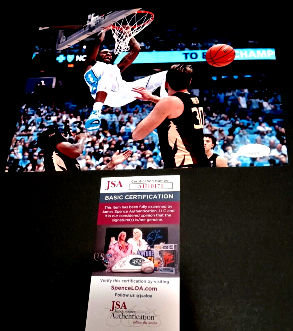 DONTREZ STYLES Tar Heels SIGNED 8x10 Photo JSA COA NORTH CAROLINA 