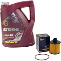 MotoröL Set 5W-40 5 Liter + ÖLfilter SH 4075 P FüR Opel Combo Kasten Combo 1.6