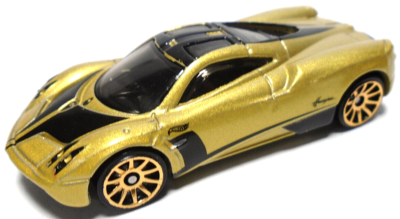 2012 HOT WHEELS PAGANI HUAYRA GOLD 1:64 DIECAST 2 5/8