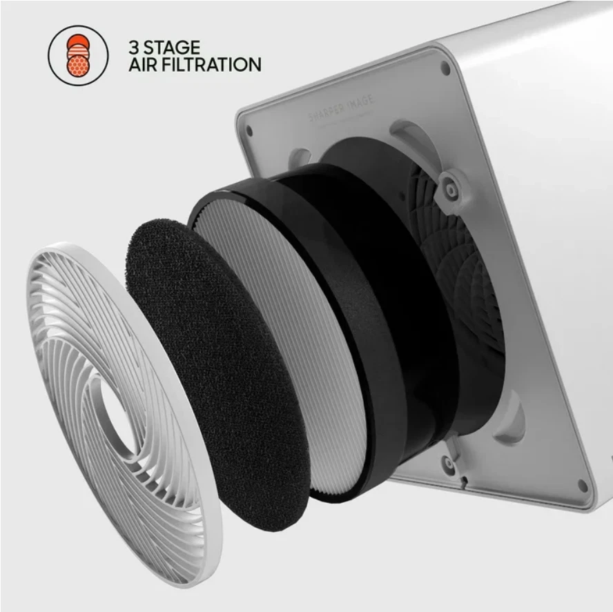 Sharper Image WHITE PURIFY 5 TRUE HEPA Air Purifier 99.97% 4 Speed 🔥FREE SHIP - Image 3 of 4