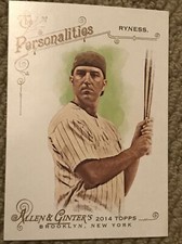 2014 Topps Allen and Ginter #283 Gar Ryness Card Batting Stance Impersonator