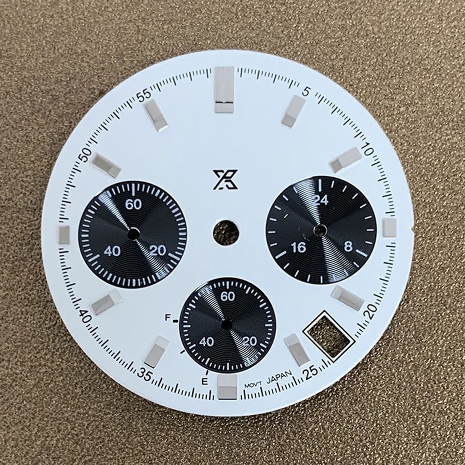 Cadran De Montre Pour Mouvement VK63 - 29.5mm, Métal Vert Lumineux, Neuf Avec étiquettes