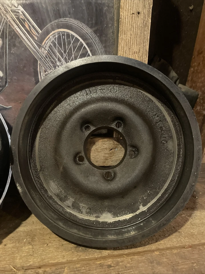 MONTAJE FRENO TAMBOR HARLEY DAVIDSON PANHEAD HYDRA GLIDE DELANTERO OEM cromado Foto 3 de 4