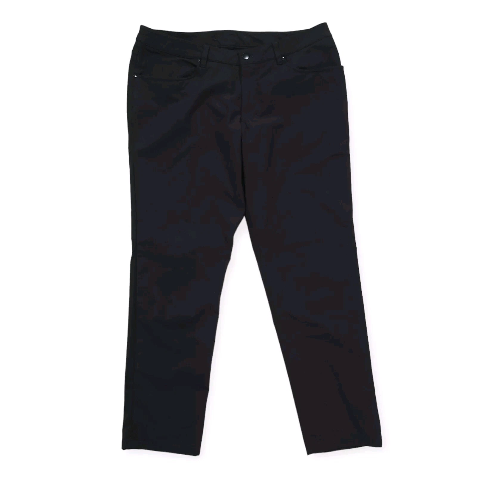 Lululemon ABC Pants Classic Warpstreme Mens 36x31 Black M5ADES 5 Pock EUC
