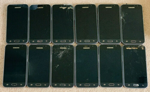 WHOLESALE LOT OF 12 Samsung Galalxy Amp 2 Cricket J120AZ Smart Cell Phones PARTS - Picture 1 of 6