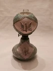 Antique Victorian Milk Glass Miniature Oil Lamp