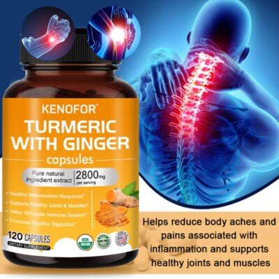 Turmeric Curcumin & Ginger Complex 2800mg - 120 Caps
