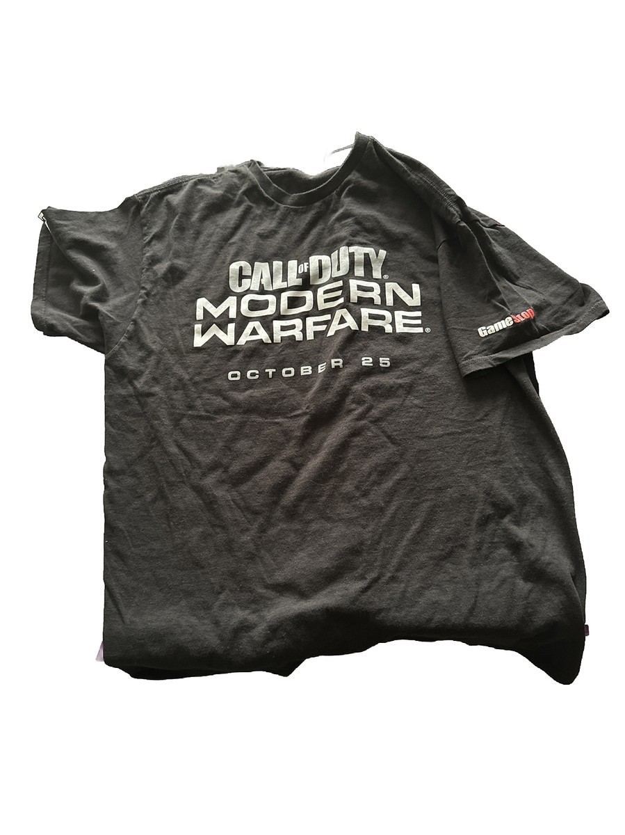 Call Of Duty Modern Warfare GameStop Rare Promotional T-shirt Size