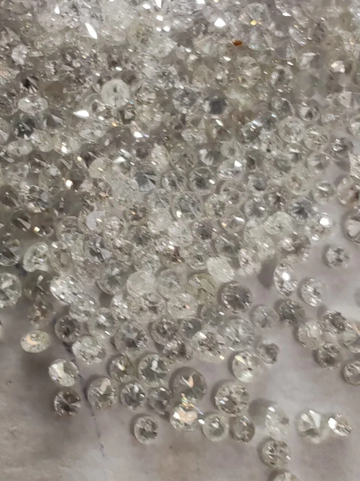 Real Natural Loose Diamond Round 1 carat  size 1.20 MM to 1.25 MM  Jewelry Stone - Image 2 of 4