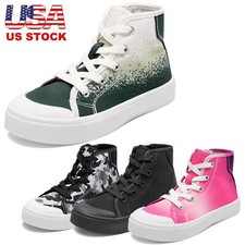 Boys Girls Fashion Sneakers High Top Canvas Shoes Casual Shoes