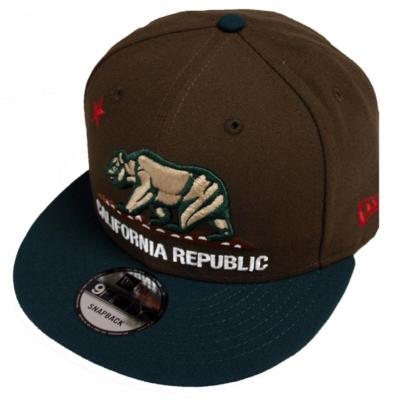 New Era California Republic Walnut Dark Green Snapback Cap 9fifty 950 Limited