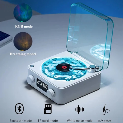The Waves Vinyl Player, 2024 New Bluetooth Vinyl Record Player Waves Speaker UK - Picture 4 of 11