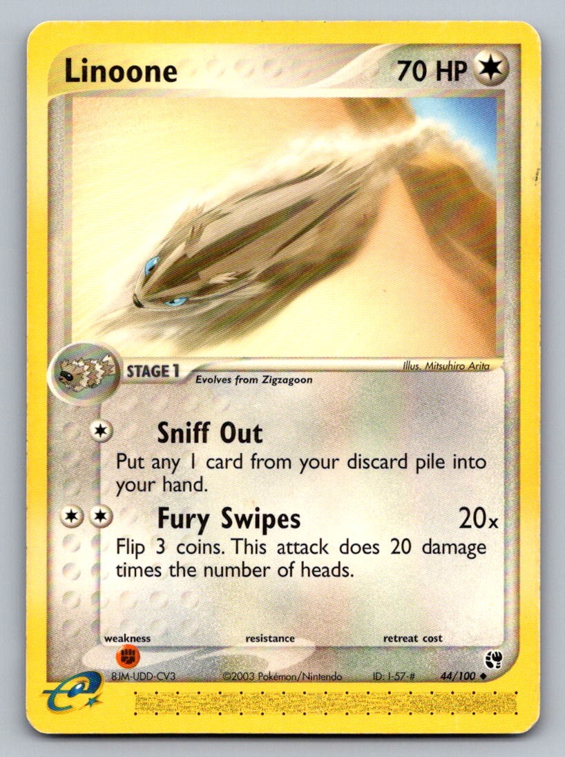 Linoone 44/100 UC Sandstorm Pokemon NM/M