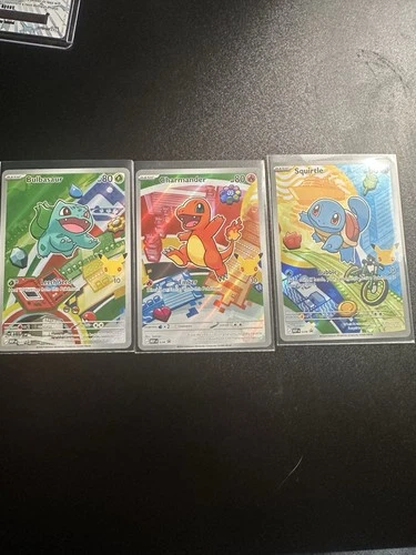 Pokemon First Partners Charmander Bulbasaur Squirtle