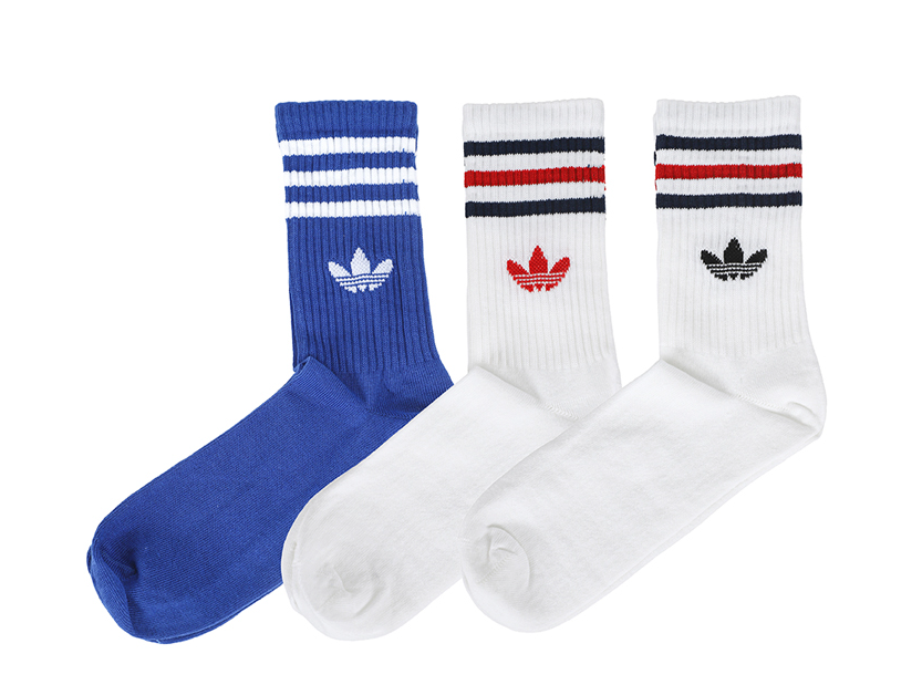Adidas Originals 3S Crew Socks 3 Pairs Unisex Sportswear Casual