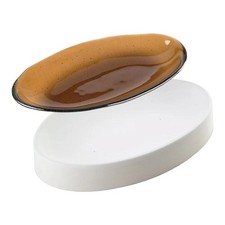 11.3"X 7.4"-Deep 1.5" Bullseye Oval Dish Mold Glass Fusing