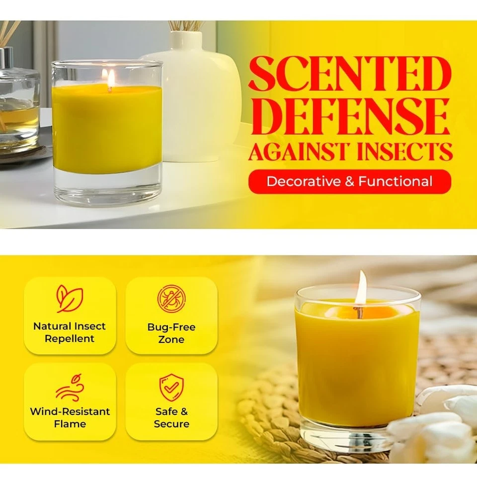 Prices Citronella Candle Jar 25hrs Outdoor Insect Repellent Garden Candle - Image 3 of 4
