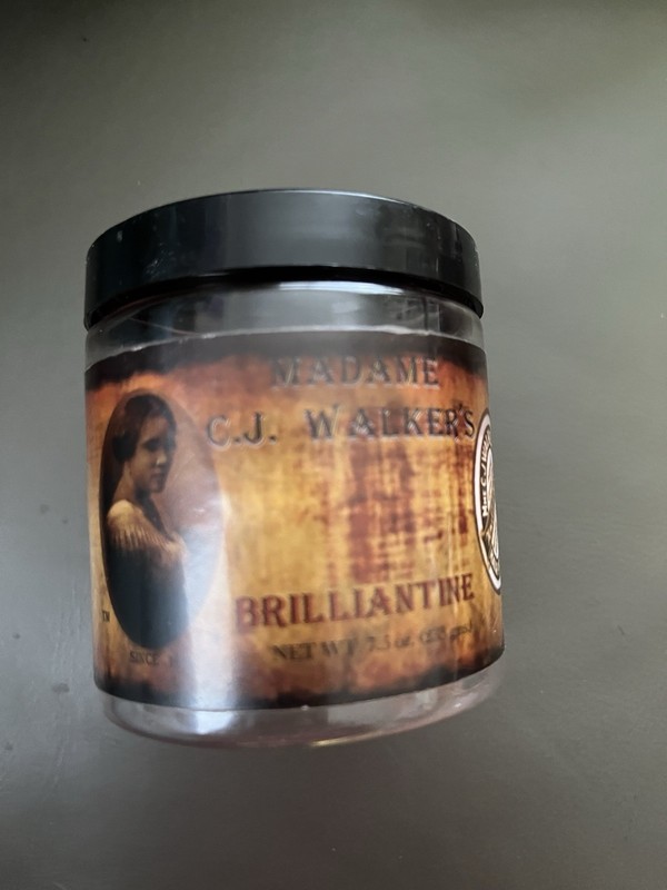 Vintage Collectible Madame C. J. Walker Hair Product Jar Empty Display Item  