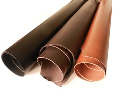 3.5mm Thick Veg Tan Cowhide Leather Black Brown Saddle Tan Various Sizes