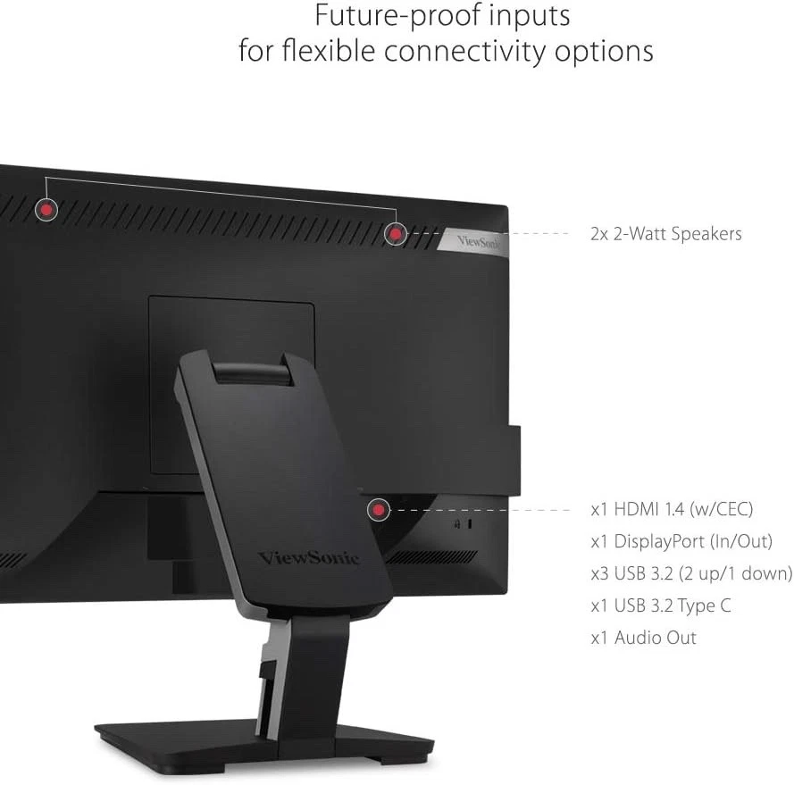 ViewSonic TD2455 24" 1080p IPS 10-Point Multi Touch Screen Monitor New!!! - Image 2 of 4