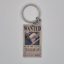 One Piece Trafalgar Law Anime Stainless Steel Keychain Collectible