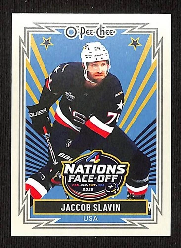 2025-26 O-Pee-Chee Hockey 4 Nations Retro #526 Jaccob Slavin