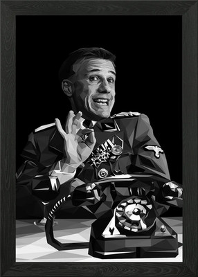 hans landa gerahmtes Wandbild Poster Leinwanddruck Bild