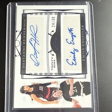 2022-23 Leaf Trinity Dual Autographs Emily Engstler, Destanni Henderson DA-7 /30