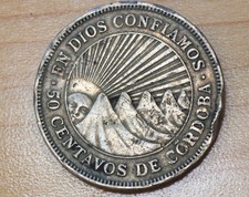 1956 Nicaragua 50 Centavos Bent
