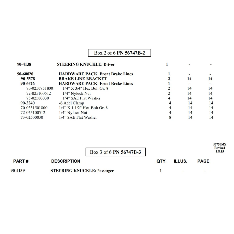 "Nudillos de dirección Pro Comp 6"" LIFT para RAM 1500 2012-2018 4x4 56747B-2 56747B-3" Foto 2 de 4