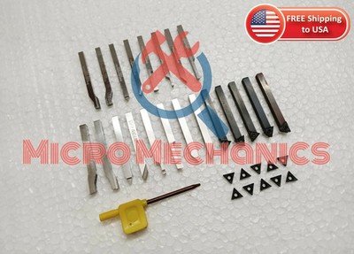 1/4'' 5MM HSS Lathe Form Tool + 6mm Indexable Tool Set UNIMAT EMCO BOXFORD MYFORD