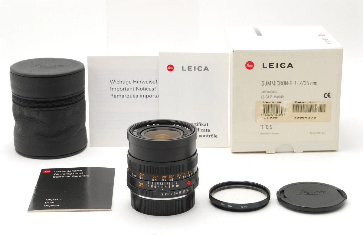 Leica SUMMICRON-R 35mm Focal Camera Lenses for sale | eBay