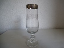 Murano Medici Muranoglas mit Platinrand – Vintage Höhe 15,5cm