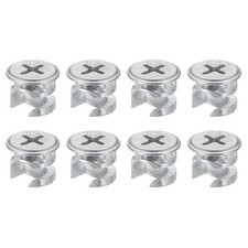 24Pcs 12x10mm Cam Lock Nut Furniture Joint Connector Locking Nuts Cam Fittings
