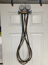 Ritchie Yellow Jacket Test & Charging Manifold Gauges Hoses - R-12 R-22 R-502