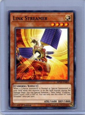 Link Streamer 1st Edition Common 2019 Gold Sarcophagus Tin Mega Pack MP19-EN003
