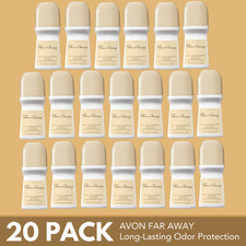 Avon Far Away Roll-On Antiperspirant Deodorant 2.6 fl oz, Long-Lasting 20-Pack 