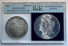 1887-P Morgan Silver Dollar - Mint State - Deep Mirror Proof Like Encased