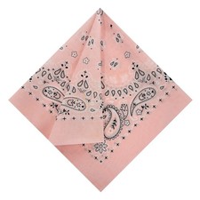 HankieWorld Single Pack Bandanas 60s Premium Cotton Soft 22 Inch, 1 Pack-pink