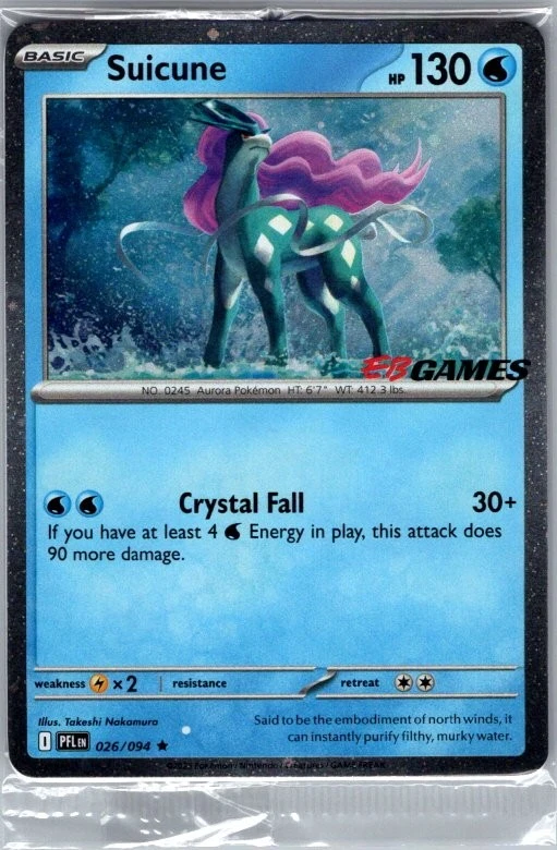 Sealed - Suicune (EB Games Exclusive) 026/094 - Pokemon Card