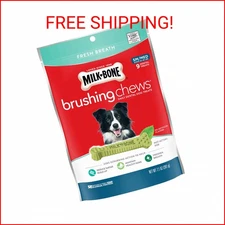Milk-Bone Brushing Chews Daily Dental Dog Treats, Small/Medium Treats, 7.1 Ounce