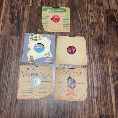 VTG Vinyl Records 78 rpm RCA Victor Columbia King Records Childrens Songs