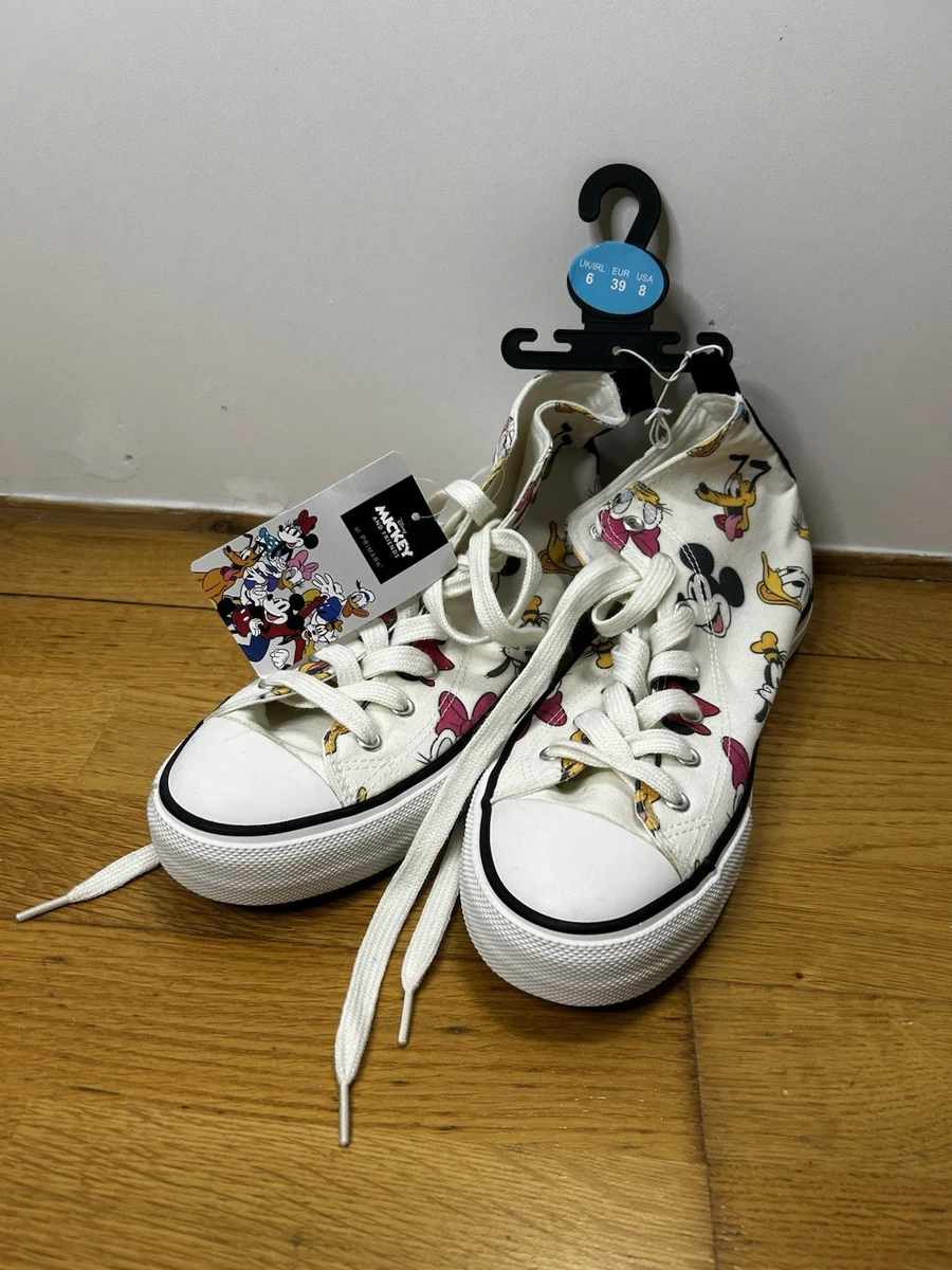 Chaussures Femme Primark Denim Grises - Détail Chaîne - Taille UK 7 - Occasion