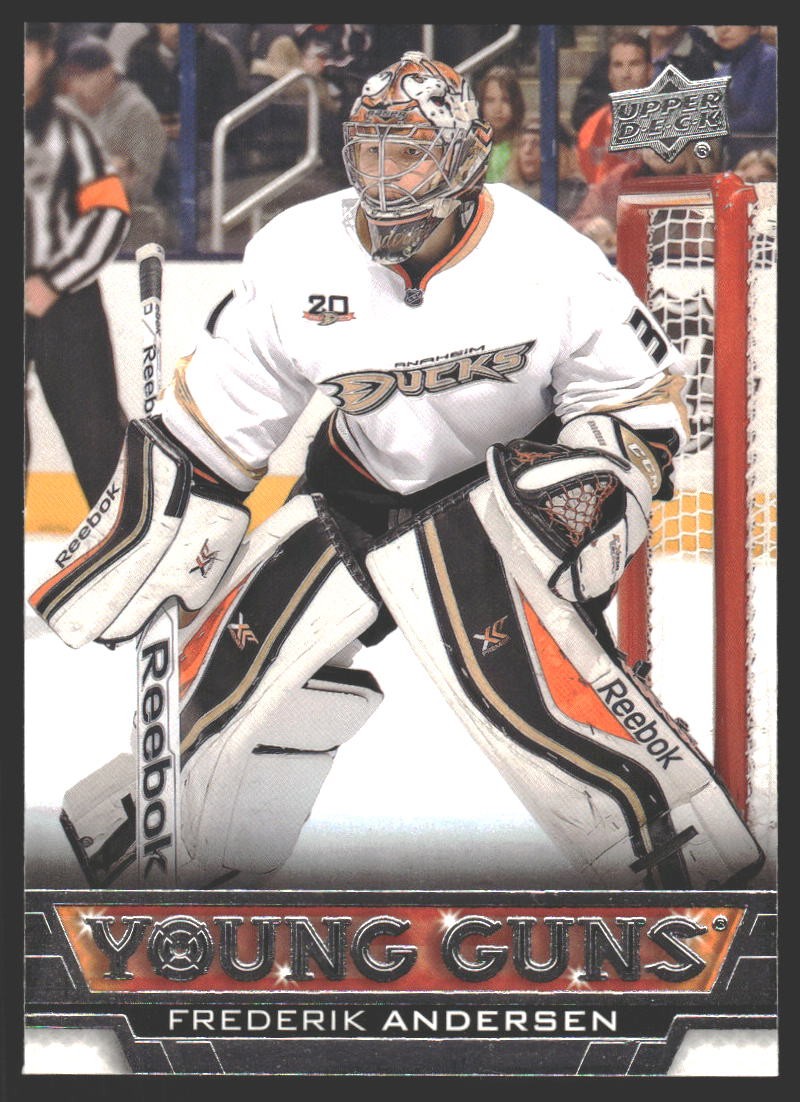 Frederik Andersen #462 2013-14 Upper Deck YOUNG GUNS Ducks RC