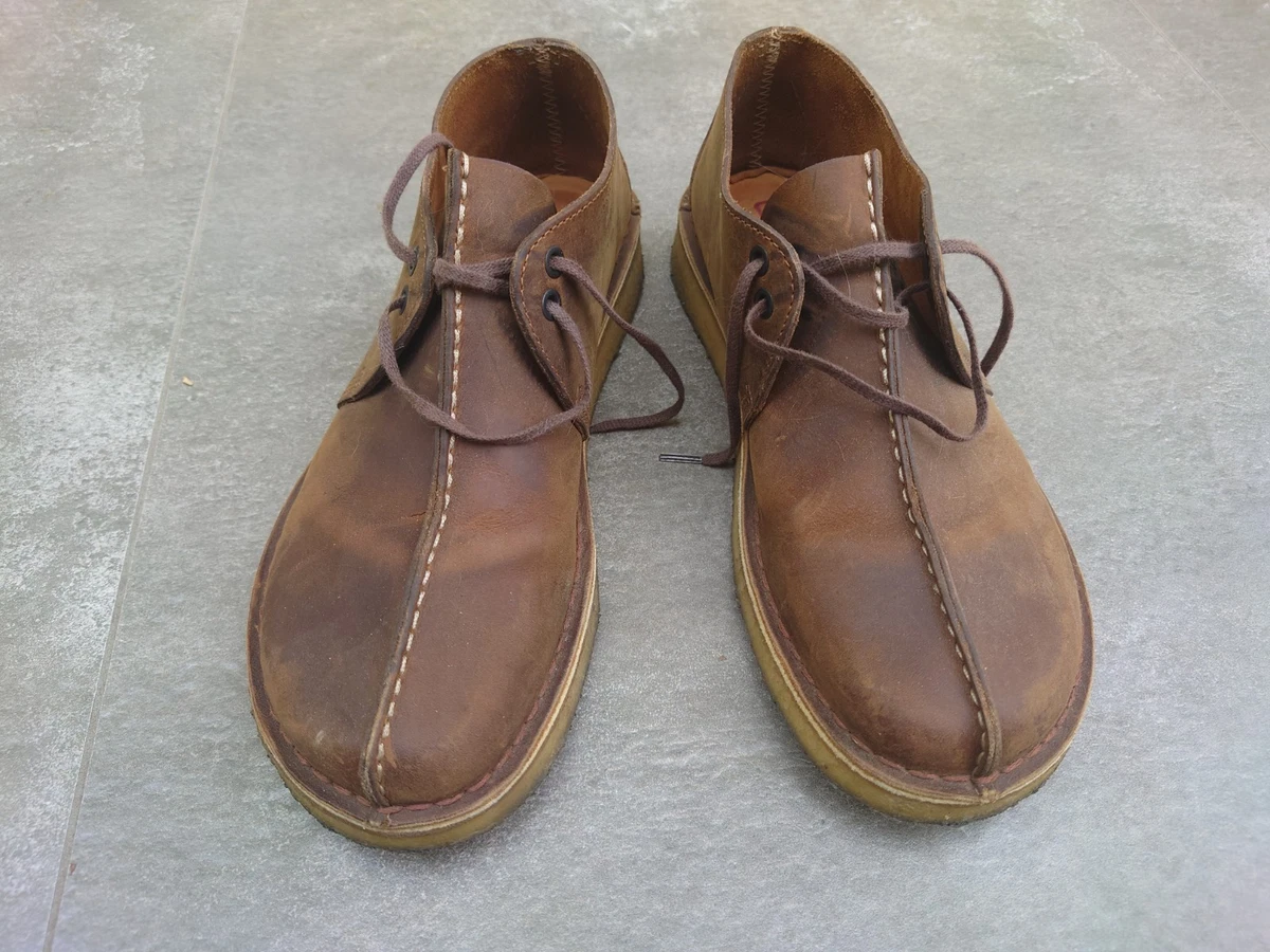 Clarks Originals Desert Beeswax Brown Leather Crepe Sole Chukka Boots Men\'s 8.5M Desert Boot - MJ Footwear main image 4