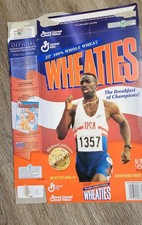 1996 Michael Johnson Gold Medal Winner Atlanta Olympics Wheaties FULL Cereal Box